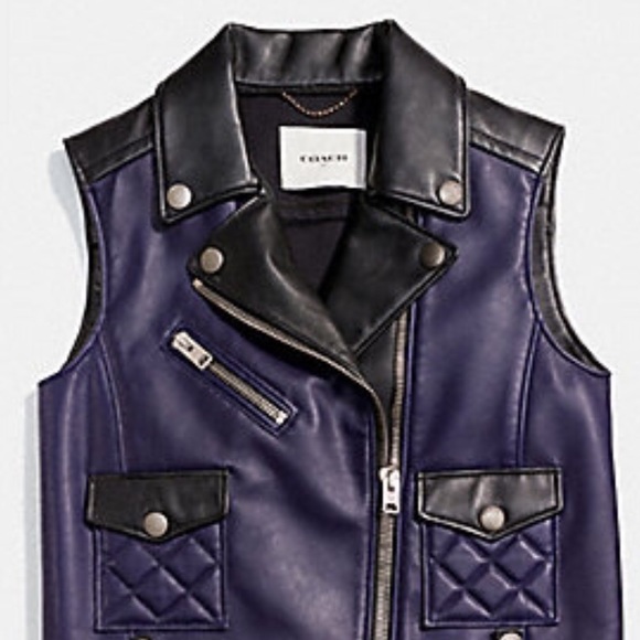 Coach Jackets & Blazers - Coach biker vest NWT
